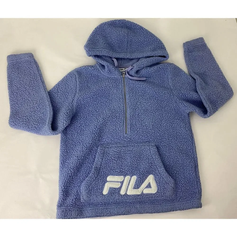FILA Fleece Pullover Half-Zip Jacket Lavender - Women's Size Small